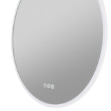 ANZZI Round LED Smart Mirror (24, 28, or 32 in. Diam.), Copper-Free, Adjustable CCT, Built-in Defogger, UL-Certified Electronics, IP44 Rated
