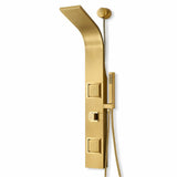 Aura Series 39 in. 2-Jetted Full Body Shower Panel System with Rainfall Showerhead and Spray Wand