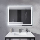 32-in. x 40-in. LED Front Lighting Bathroom Mirror with Defogger
