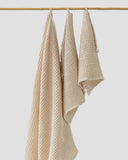 Vanilla waffle towel set (3 pcs)
