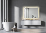 ANZZI Rectangular & Square LED Smart Mirror, 5MM Rhino Alloy Silver Glass, Built-in Defogger, Adjustable Color Temperature (3000K-6000K), Hardwire