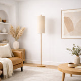Vialux Floor Lamp - Oak and Natural