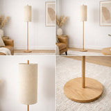 Vialux Floor Lamp - Oak and Natural