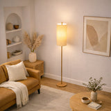 Vialux Floor Lamp - Oak and Natural