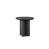 VICTORIA ALUMINUM Round Slatted Side Table