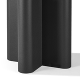 VICTORIA ALUMINUM Round Slatted Side Table