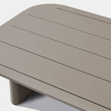 VICTORIA ALUMINUM Slatted Coffee Table