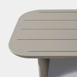 VICTORIA ALUMINUM Slatted Coffee Table