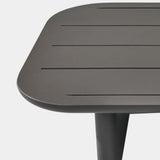 VICTORIA ALUMINUM Slatted Coffee Table