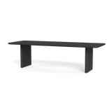 VICTORIA ALUMINUM Slatted Dining Table 108"