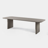 VICTORIA ALUMINUM Slatted Dining Table 108"