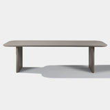 VICTORIA ALUMINUM Slatted Dining Table 108"