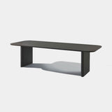 VICTORIA ALUMINUM Slatted Dining Table 108"