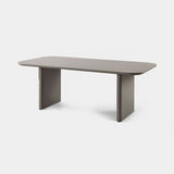 VICTORIA ALUMINUM Slatted Dining Table 81"