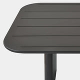 VICTORIA ALUMINUM Slatted Dining Table 81"