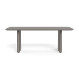 VICTORIA ALUMINUM Slatted Dining Table 81"