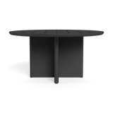 VICTORIA ALUMINUM Slatted Round Dining Table 60"