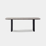 VICTORIA ALUMINUM Stone Dining Table 81"