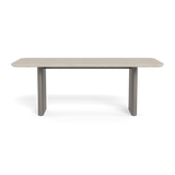 VICTORIA ALUMINUM Stone Dining Table 81"