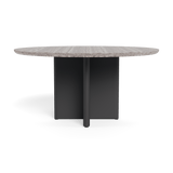 VICTORIA ALUMINUM Stone Round Dining Table 60"