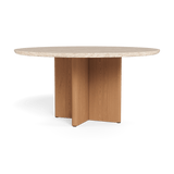 Victoria Teak Round Dining Table 1500