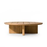 Victoria Teak Round Slatted Coffee Table