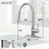 Expedition Series 16 in. 1-Handle Pull-Down Sprayer Kitchen Faucet with 1.8 GPM Flow and Dual Spray Modes