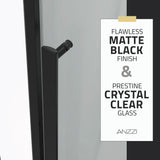 Stellar Series 45 to 48 in. x 76 in. Sliding Frameless Shower Door with Tsunami Guard Tempered Clear Glass