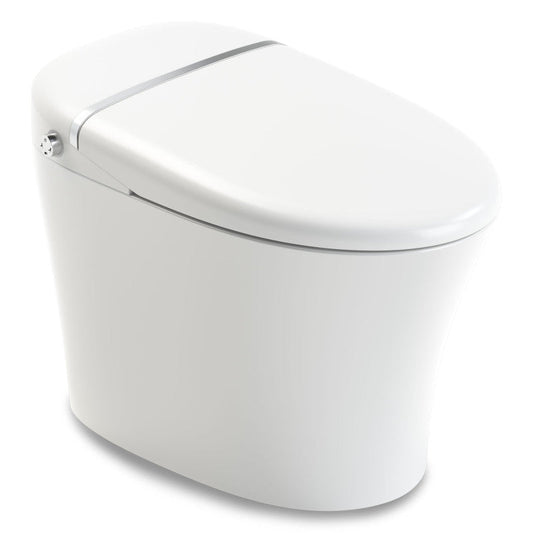 ENVO Aura Elongated 1.28 GPF Smart Bidet Toilet in White with Remote Control, Auto Flush, Heated Seat, and Deodorizer