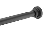 ANZZI Heavy Duty Adjustable Tension Rod (33" to 55" Range), No Drilling Required, Anti-Slip Rubber Ends, Stainless Steel Hooks Included