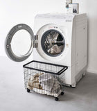 Rolling Wire Basket (14.8" H)  - Steel