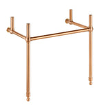 ANZZI Verona 34.5" Console Sink Base (34" H), DIY Customization Frame, Rust-Resistant Stainless Steel, Wall Mounted Installation, Multiple Finishes
