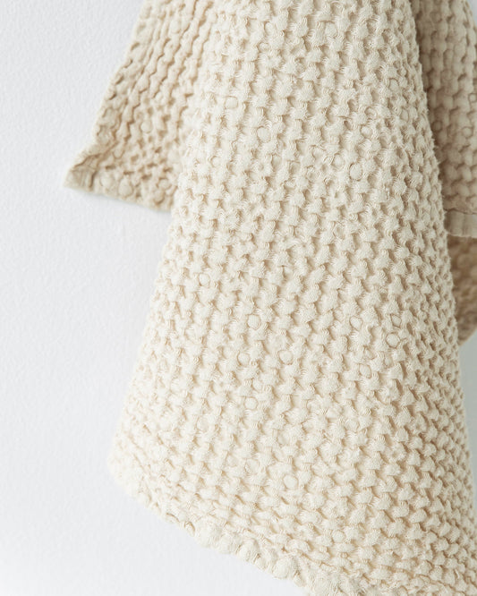 Waffle Kitchen Towel in Vanilla