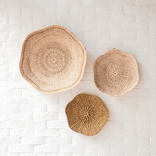 Scallop Wall Baskets, Medium - Wall Baskets | LIKHÂ