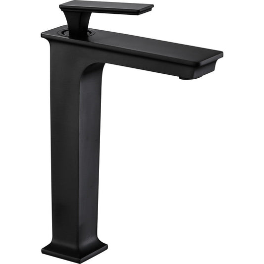 ANZZI Saunter High Arc Single Hole Faucet (8.75" H), 1.2 GPM WaterSense Certified, Rhino Alloy Solid Brass, for Vessel Sinks, Various Finishes