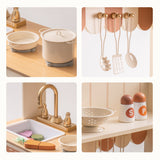 ROBUD Wooden Kids Play Kitchen Set  - Olivia Caramel