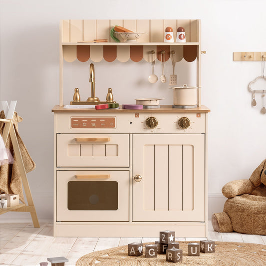 ROBUD Wooden Kids Play Kitchen Set  - Olivia Caramel