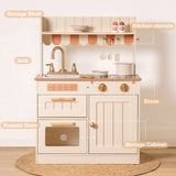 ROBUD Wooden Kids Play Kitchen Set  - Olivia Caramel