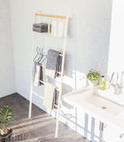 Leaning Storage Ladder With Shelf (63" H)  - Steel