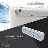 ENVO Aura Elongated 1.28 GPF Smart Bidet Toilet in White with Remote Control, Auto Flush, Heated Seat, and Deodorizer