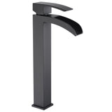 ANZZI Key Series Elegant Vessel Sink Faucet (8.82" H), Single Hole, ADA & WaterSense Certified, Rhino Alloy Solid Brass, Various Finishes