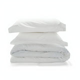 200TC Cotton Percale Solid Duvet Cover Set
