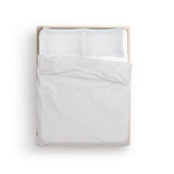 400TC Cotton Wrinkle-Free Sateen Solid Duvet Cover Set