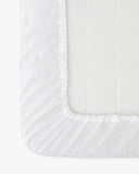 White linen fitted sheet