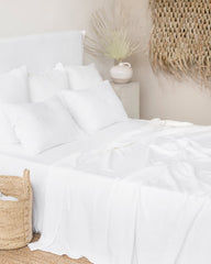 White linen flat sheet