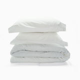 400TC Cotton Wrinkle-Free Sateen Solid Duvet Cover Set
