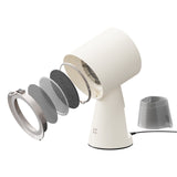 Ciarra HOOD TO GO Portable Mini Desktop Cooker Hood Ivory Mist