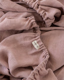 Woodrose linen fitted sheet