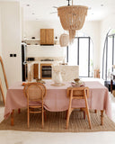 Woodrose Linen Tablecloth