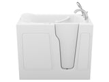 ANZZI Value Series 26 in. x 46 in.Quick Fill Walk-in Whirlpool Tub in White
